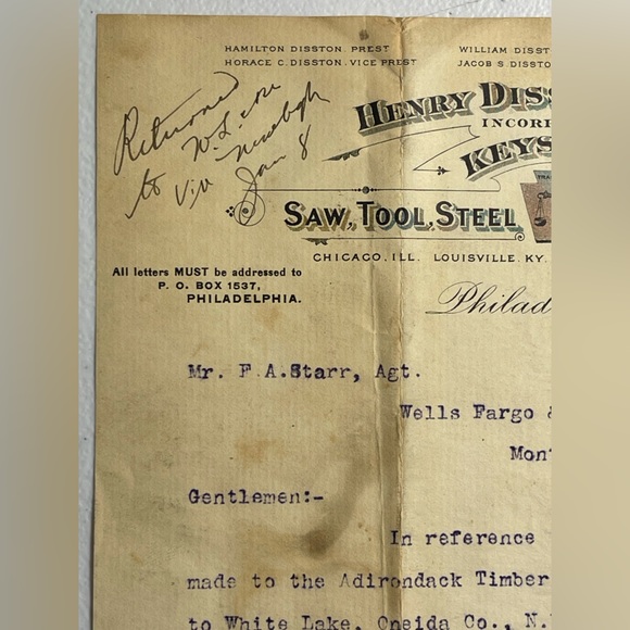 4PCS c1896 WELLS FARGO Ephemera MONTICELLO/NEWBURGH NY Tillotson, Travis, Crance - Picture 13 of 16